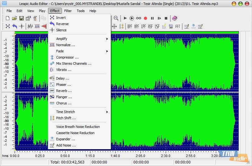 Advanced audio editor