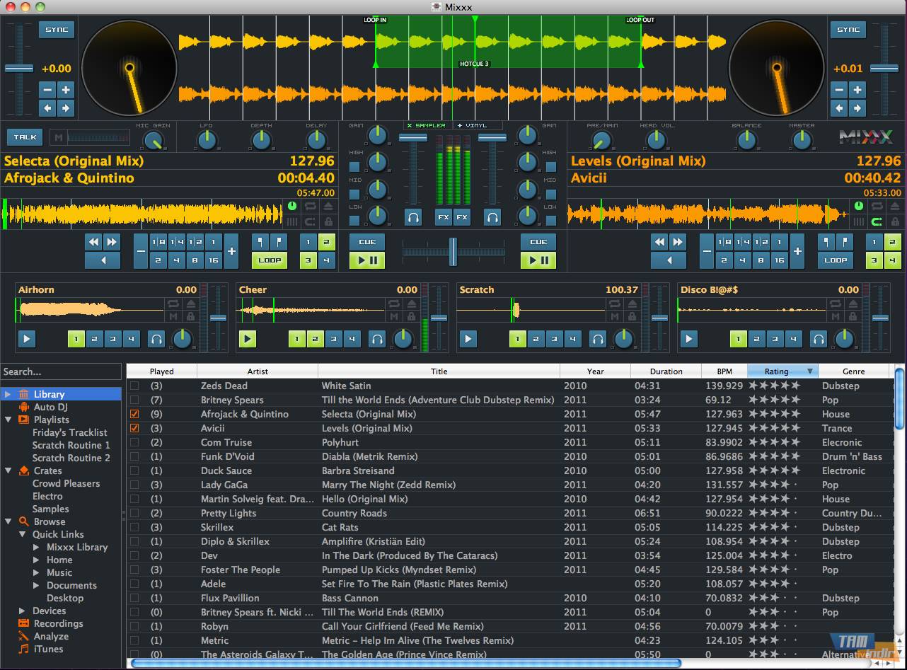 Mixxx. Программа для диджея на ноутбук.